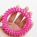 Anel antistress para apertar com pontas Conjunto 2 pcs Para aliviar a tensão e ocupar as mãos Material flexível TPR Diâmetro 10 cm Cor aleatória 5