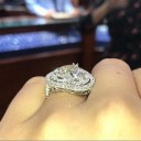 Anel feminino com coração D1458 1