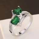 Anel feminino com coração D2074 4