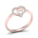 Anel feminino com coração D2770 4