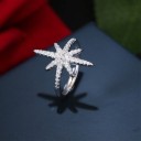 Anel feminino com floco de neve D2768 4