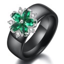 Anel feminino com flor D1858 6