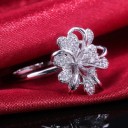 Anel feminino com flor D2886 1