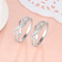 Anel feminino com infinito D2443 5