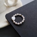 Anel feminino com pérolas D2434 4