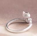 Anel feminino gato D1390 4