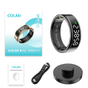 Anel inteligente COLMI R12 com ecrã Monitor de batimentos cardíacos oxigénio sono stress 5ATM resistência à água Atividade Fitness 5