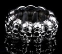 Anel Masculino com Caveiras 1