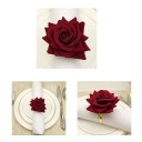 Anelli per tovaglioli a forma di rosa 6 pz 4