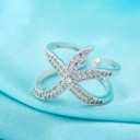 Anello da donna a forma di stella marina 4