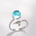 Anello da donna con coda di sirena D2721 6