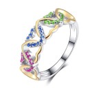 Anello da donna con cuori D2096 1