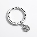 Anello da donna con fiocco di neve 1