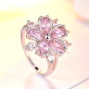 Anello da donna con fiore D2499 1