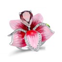Anello da donna con fiore D2987 1