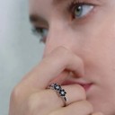 Anello da donna con fiori D1177 1