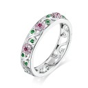 Anello da donna con fiori D1237 1