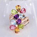 Anello da donna con fiori D2917 1