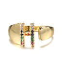 Anello da donna con lettera dell'alfabeto D2441 14