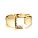 Anello da donna con lettera dell'alfabeto D2441 18