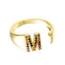 Anello da donna con lettera dell'alfabeto D2441 19