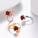 Anello da donna con rosa D2608 1