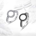 Anello elegante in argento da donna 1