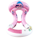 Anello gonfiabile per bambini Anello da nuoto per bambini dai 13 anni Giocattolo gonfiabile rosa per l'acqua 45 x 40 cm 2