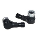 Angled Tubeless Valve for Rim 2 pcs Aluminium Alloy Hexagonal Nut and Sealing Ring Knurled Cap Dimensions 4 x 2.2 x 1.8 cm 2