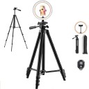 Anillo de luz LED 26 cm con trípode y control remoto A2995 3