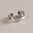 Anillo de mujer con cara sonriente D2964 2