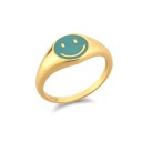Anillo de mujer con cara sonriente 10