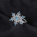 Anillo de mujer con copo de nieve D2261 1