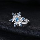 Anillo de mujer con copo de nieve D2261 2