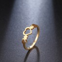 Anillo de mujer con corazón D2883 5