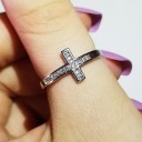 Anillo de mujer con cruz D1330 2