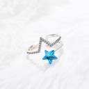 Anillo de mujer con estrella D1421 3