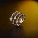Anillo de mujer con estrellas D2720 4