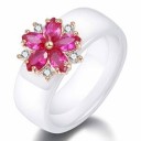 Anillo de mujer con flor D1858 1