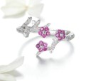 Anillo de mujer con flores D1272 2