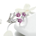 Anillo de mujer con flores D1272 3