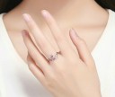 Anillo de mujer con flores D1272 4