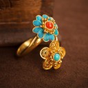 Anillo de mujer con flores D1681 2