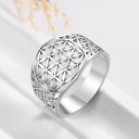 Anillo de mujer con flores D2632 4