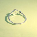 Anillo de mujer con huella de pata D2387 6