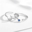 Anillo de mujer con luna 2 uds. 2