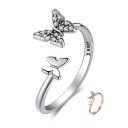 Anillo de mujer con mariposas 1