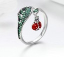 Anillo de mujer con mariquita 4