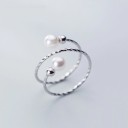 Anillo de mujer con perlas D2367 5