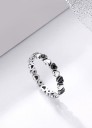 Anillo de plata mujer 2 corazones 8